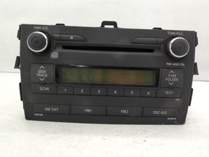 2009-2010 Toyota Corolla Radio AM FM Cd Player Receiver Replacement P/N:86120-12D10 Fits 2009 2010 OEM Used Auto Parts