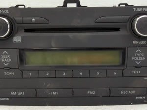 2009-2010 Toyota Corolla Radio AM FM Cd Player Receiver Replacement P/N:86120-12D10 Fits 2009 2010 OEM Used Auto Parts
