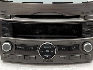 2010-2012 Subaru Legacy Radio AM FM Cd Player Receiver Replacement P/N:86201AJ64A Fits 2010 2011 2012 OEM Used Auto Parts