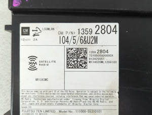 2014 Chevrolet Silverado 1500 Radio AM FM Cd Player Receiver Replacement P/N:13592804 Fits 2013 2015 OEM Used Auto Parts