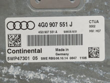 2015 Audi A7 PCM Engine Computer ECU ECM PCU OEM P/N:4G0 907 551 A 4G0 907 551 J Fits 2013 2014 2016 OEM Used Auto Parts