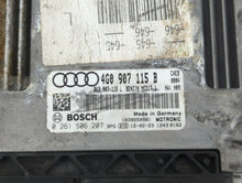 2012 Audi A6 PCM Engine Control Computer ECU ECM PCU OEM P/N:4g0 907 115 B Fits OEM Used Auto Parts