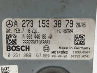 2007-2008 Mercedes-Benz Gl450 PCM Engine Computer ECU ECM PCU OEM P/N:A 273 153 38 79 Fits 2007 2008 OEM Used Auto Parts - Oemusedautoparts1.com