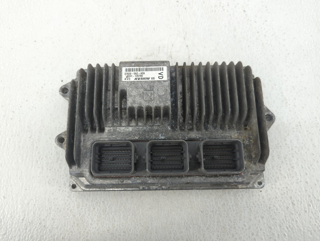 2013 Honda Accord PCM Engine Control Computer ECU ECM PCU OEM P/N:37820-5A2-A59 Fits OEM Used Auto Parts