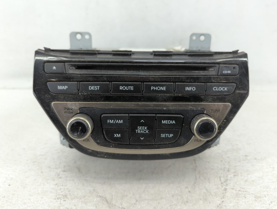 2013-2015 Hyundai Genesis Radio AM FM Cd Player Receiver Replacement P/N:96560-2M770YHG Fits 2013 2014 2015 OEM Used Auto Parts