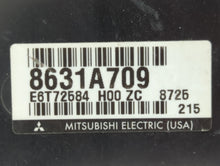 2009 Mitsubishi Galant PCM Engine Computer ECU ECM PCU OEM P/N:8631A709 Fits OEM Used Auto Parts
