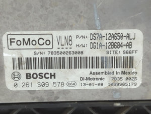 2013 Ford Fusion PCM Engine Control Computer ECU ECM PCU OEM P/N:DS7A-12A650-ALJ Fits OEM Used Auto Parts