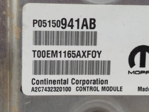 2013-2017 Jeep Patriot PCM Engine Control Computer ECU ECM PCU OEM P/N:P05150941AB Fits Fits 2013 2014 2015 2016 2017 OEM Used Auto Parts