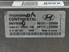 2011-2014 Hyundai Sonata PCM Engine Control Computer ECU ECM PCU OEM P/N:39111-2G668 39101-2G668 Fits Fits 2011 2012 2013 2014 OEM Used Auto Parts