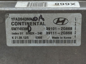 2011-2014 Hyundai Sonata PCM Engine Control Computer ECU ECM PCU OEM P/N:39111-2G668 39101-2G668 Fits Fits 2011 2012 2013 2014 OEM Used Auto Parts