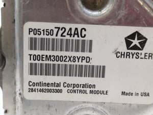 2013 Chrysler 200 PCM Engine Control Computer ECU ECM PCU OEM P/N:P05150724AC Fits OEM Used Auto Parts