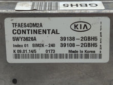 2014-2015 Kia Optima PCM Engine Control Computer ECU ECM PCU OEM P/N:39138-2GBJ5 39108-2GBJ5 Fits Fits 2014 2015 OEM Used Auto Parts