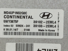 2014-2016 Hyundai Elantra PCM Engine Control Computer ECU ECM PCU OEM P/N:39103-2EML4 39102-2EML4 Fits Fits 2014 2015 2016 OEM Used Auto Parts