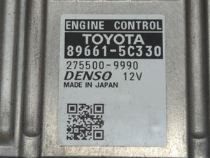 2014 Toyota Prius C PCM Engine Control Computer ECU ECM PCU OEM P/N:89661-5C330 Fits OEM Used Auto Parts