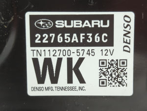 2015 Subaru Legacy PCM Engine Control Computer ECU ECM PCU OEM P/N:22765AF36C Fits OEM Used Auto Parts