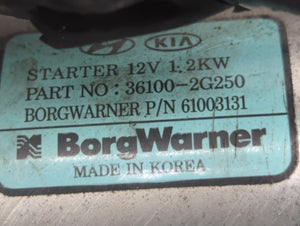 2008-2015 Hyundai Sonata Car Starter Motor Solenoid OEM P/N:61003131 36100-2G250 Fits 2008 2009 2010 2011 2012 2013 2014 2015 2016 OEM Used Auto Parts
