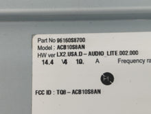 2020-2022 Hyundai Palisade Radio AM FM Cd Player Receiver Replacement P/N:96160S8700 Fits 2020 2021 2022 OEM Used Auto Parts