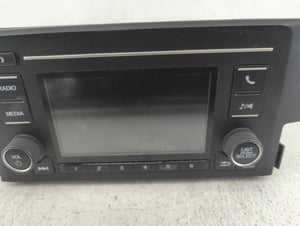 2019-2021 Honda Civic Radio AM FM Cd Player Receiver Replacement P/N:39100-TBA-A41 Fits 2019 2020 2021 OEM Used Auto Parts