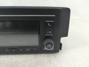 2019-2021 Honda Civic Radio AM FM Cd Player Receiver Replacement P/N:39100-TBA-A41 Fits 2019 2020 2021 OEM Used Auto Parts