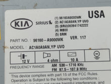 2015-2016 Kia Sedona Radio AM FM Cd Player Receiver Replacement P/N:96160-A9000WK Fits 2015 2016 OEM Used Auto Parts