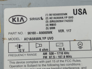 2015-2016 Kia Sedona Radio AM FM Cd Player Receiver Replacement P/N:96160-A9000WK Fits 2015 2016 OEM Used Auto Parts