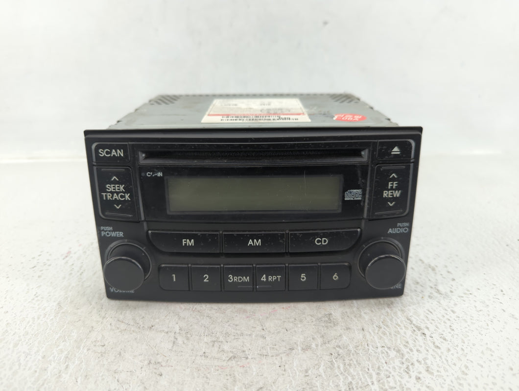 2005-2006 Kia Spectra Radio AM FM Cd Player Receiver Replacement Fits 2005 2006 OEM Used Auto Parts