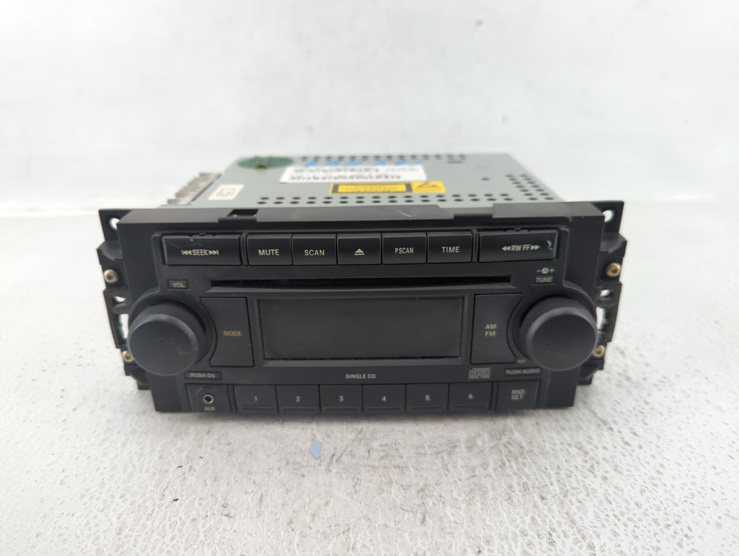 2006-2010 Chrysler Pt Cruiser Radio AM FM Cd Player Receiver Replacement P/N:P05064173AM Fits 2004 2005 2006 2007 2008 2009 2010 OEM Used Auto Parts