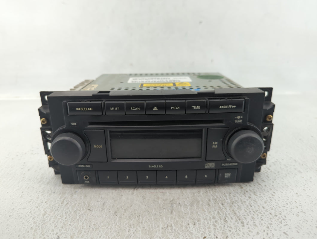 2005-2007 Chrysler 300 Radio AM FM Cd Player Receiver Replacement P/N:P05064173AH Fits 2004 2005 2006 2007 2008 2009 2010 OEM Used Auto Parts