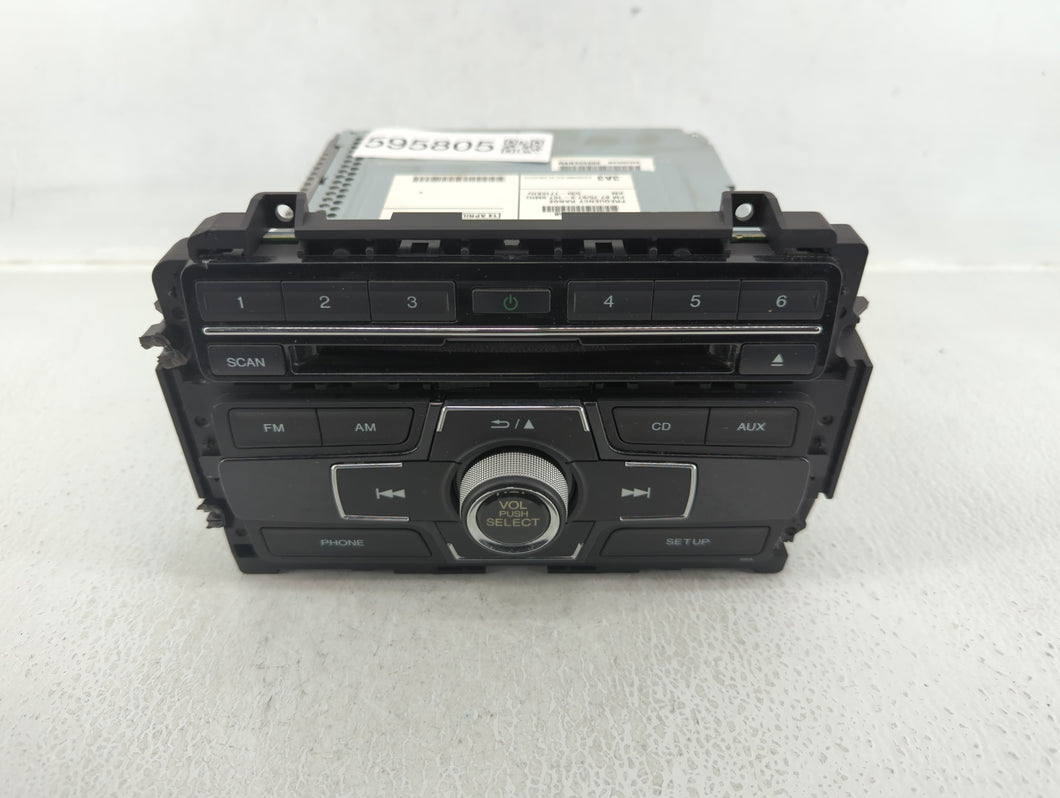 2013-2015 Honda Civic Radio AM FM Cd Player Receiver Replacement P/N:39100-TR3-A314-M1 Fits 2013 2014 2015 OEM Used Auto Parts