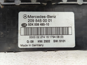 2003 Mercedes-Benz C230 Fusebox Fuse Box Panel Relay Module P/N:209 545 00 01 Fits OEM Used Auto Parts