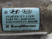 2017-2022 Kia Forte Car Starter Motor Solenoid OEM P/N:36100-2E561 Fits 2017 2018 2019 2020 2021 2022 OEM Used Auto Parts