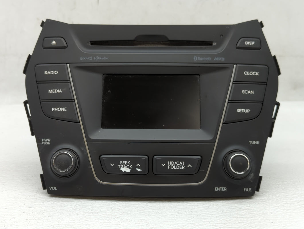 2013-2016 Hyundai Santa Fe Radio AM FM Cd Player Receiver Replacement P/N:96180-B89514X Fits 2013 2014 2015 2016 OEM Used Auto Parts