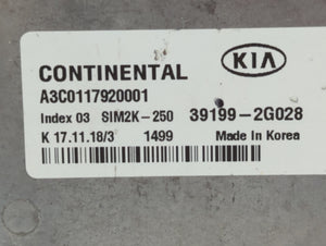 2019-2020 Kia Optima PCM Engine Control Computer ECU ECM PCU OEM P/N:39199-2G028 Fits Fits 2019 2020 OEM Used Auto Parts