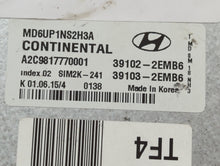 2014-2016 Hyundai Elantra PCM Engine Control Computer ECU ECM PCU OEM P/N:39102-2EMB6 Fits Fits 2014 2015 2016 OEM Used Auto Parts