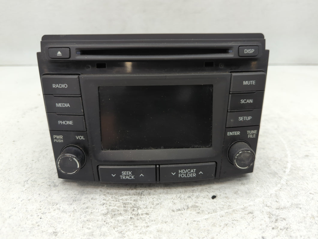 2012-2015 Hyundai Sonata Radio AM FM Cd Player Receiver Replacement P/N:96180-3Q8504X Fits 2012 2013 2014 2015 OEM Used Auto Parts