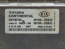 2015 Kia Optima PCM Engine Control Computer ECU ECM PCU OEM P/N:39138-2GBJ2 Fits OEM Used Auto Parts