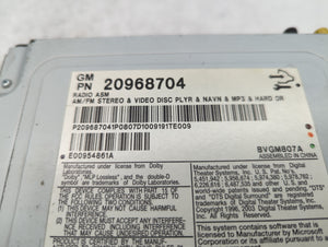2008-2011 Cadillac Cts Radio AM FM Cd Player Receiver Replacement P/N:20968704 Fits 2008 2009 2010 2011 OEM Used Auto Parts