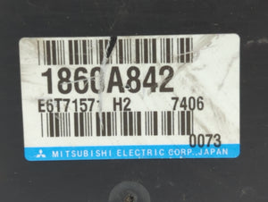 2008 Mitsubishi Lancer PCM Engine Computer ECU ECM PCU OEM P/N:1860A842 Fits OEM Used Auto Parts