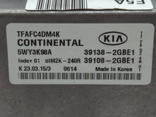 2014-2015 Kia Optima PCM Engine Control Computer ECU ECM PCU OEM P/N:39138-2GBH1 39138-2GBE1, 5WY3K98A Fits Fits 2014 2015 OEM Used Auto Parts