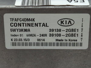 2014-2015 Kia Optima PCM Engine Control Computer ECU ECM PCU OEM P/N:39138-2GBH1 39138-2GBE1, 5WY3K98A Fits Fits 2014 2015 OEM Used Auto Parts