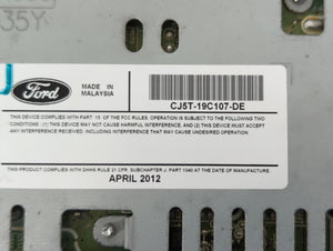 2013-2015 Ford Escape Radio AM FM Cd Player Receiver Replacement P/N:CJ5T-19C107-DE CJ5T-19C107-CK Fits 2013 2014 2015 OEM Used Auto Parts