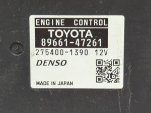 2010 Toyota Prius PCM Engine Control Computer ECU ECM PCU OEM P/N:275400-1390 89661-47261 Fits OEM Used Auto Parts