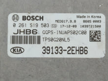 2018 Kia Soul PCM Engine Control Computer ECU ECM PCU OEM P/N:39133-2EHB6 Fits OEM Used Auto Parts