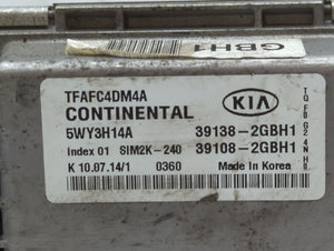 2014-2015 Kia Optima PCM Engine Control Computer ECU ECM PCU OEM P/N:39138-2GBH1 Fits Fits 2014 2015 OEM Used Auto Parts