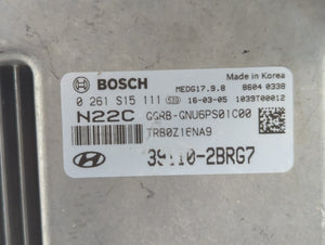 2015-2017 Hyundai Accent PCM Engine Control Computer ECU ECM PCU OEM P/N:0 261 S15 111 39110-2BRG7 Fits Fits 2015 2016 2017 OEM Used Auto Parts