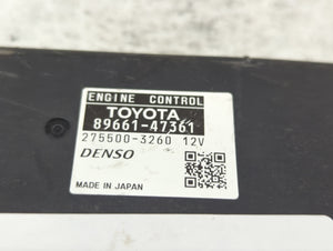 2012-2013 Toyota Prius V PCM Engine Computer ECU ECM PCU OEM P/N:89661-47361 Fits 2012 2013 OEM Used Auto Parts