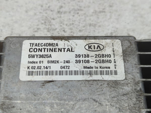 2014-2015 Kia Optima PCM Engine Control Computer ECU ECM PCU OEM P/N:39138-2GBH0 Fits Fits 2014 2015 OEM Used Auto Parts