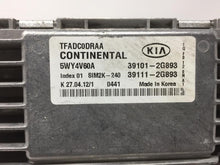 2011 Hyundai Sonata PCM Engine Control Computer ECU ECM PCU OEM P/N:39111-2G893 2.4L AT Fits OEM Used Auto Parts - Oemusedautoparts1.com 