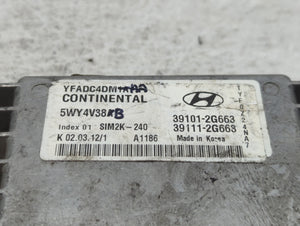 2011-2014 Hyundai Sonata PCM Engine Control Computer ECU ECM PCU OEM P/N:39111-2G663 39101-2G663 Fits Fits 2011 2012 2013 2014 OEM Used Auto Parts