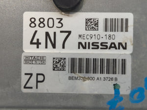 2014-2017 Nissan Versa PCM Engine Control Computer ECU ECM PCU OEM P/N:MEC910-180 Fits Fits 2014 2015 2016 2017 OEM Used Auto Parts